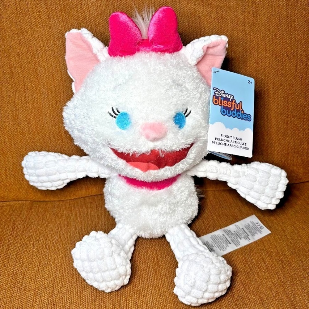 Disney Blissful Buddies MARIE THE ARISTOCATS Fidget Plush RARE NEW‎ NWT